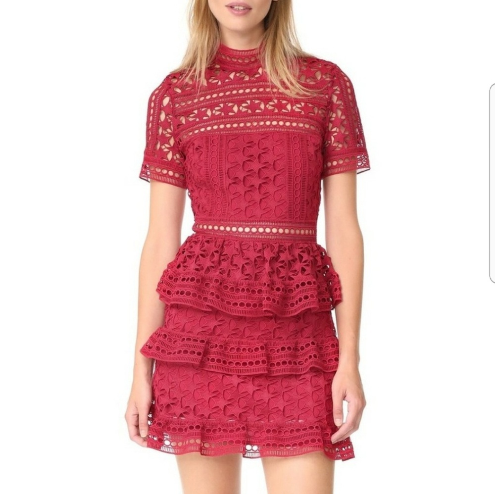 Self portrait  red dress